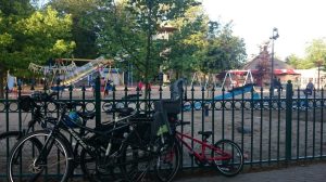 Bikes parked up while the kids play at Duinrell
