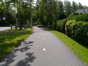 Typical cycle path in Wassenaar