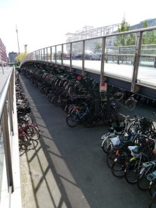 Bike parking at Leiden Centraal