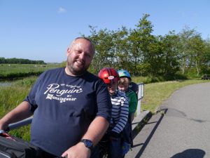 Me and the boys all on my Kona MinUte for the ride back