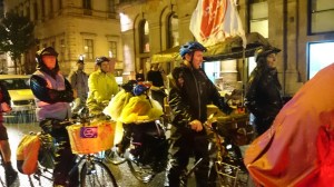 Queuing to turn onto Portland Street