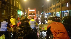Stuck in the traffic on Portland Street
