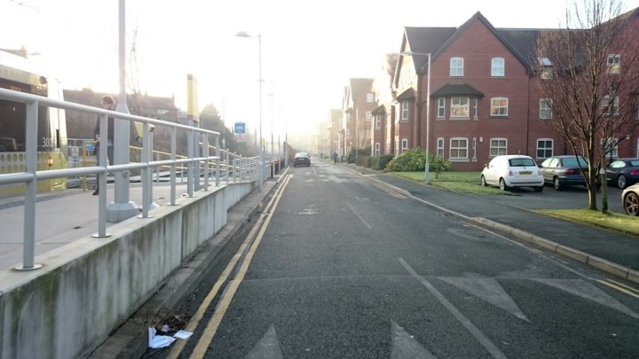 Olive Shapley Avenue next to Didsbury Village stop