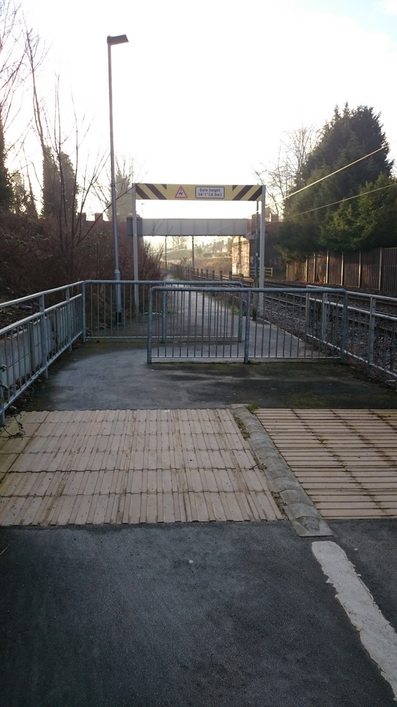 Barriers at Didsbury Village stop