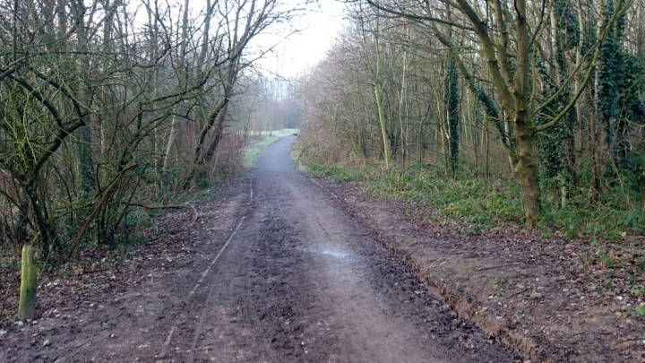 Muddy path towards the Mersey