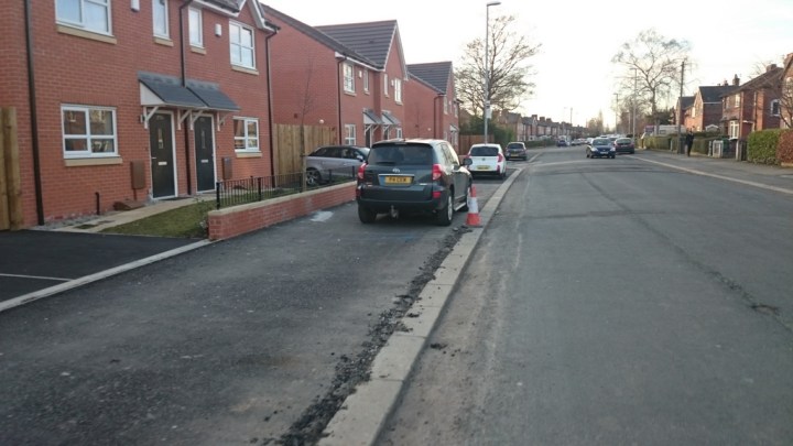 Pavement parking at new houses