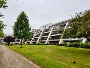 Modern apartment block in Zoetermeer, reminds me a little of London's Alexandra Road estate