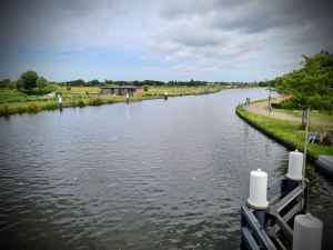 View of the Vliet Canal, from the lifting bridge