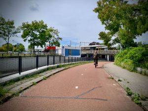 Approaching the underpass at Voorschoten Station