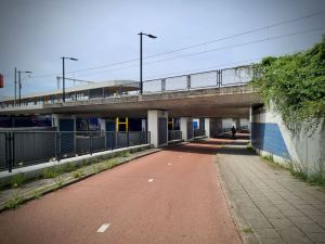 Approaching the underpass at Voorschoten Station
