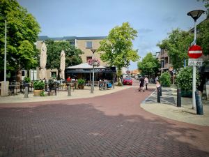 View of the square, with Luciano ahead