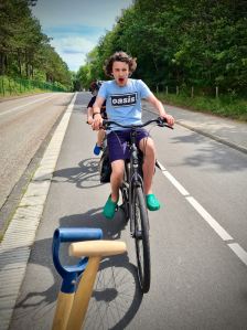 At the top of one of the few hills in the area