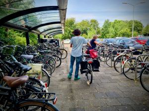 Cycle parking up at Voorburg 't Loo Station