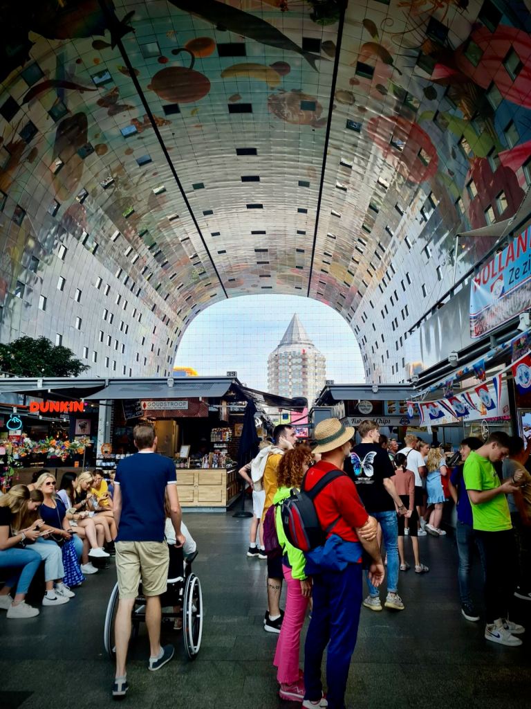 Inside the Markthal, Rotterdam
