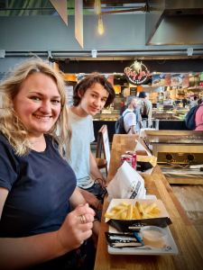 Lunch at the the Markthal, Rotterdam