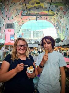 Ice cream in the the Markthal, Rotterdam