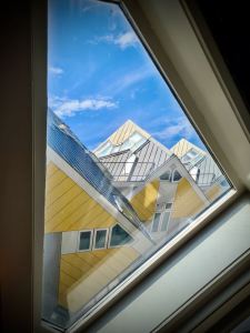 View from inside a Cube House