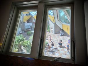 View from inside a Cube House