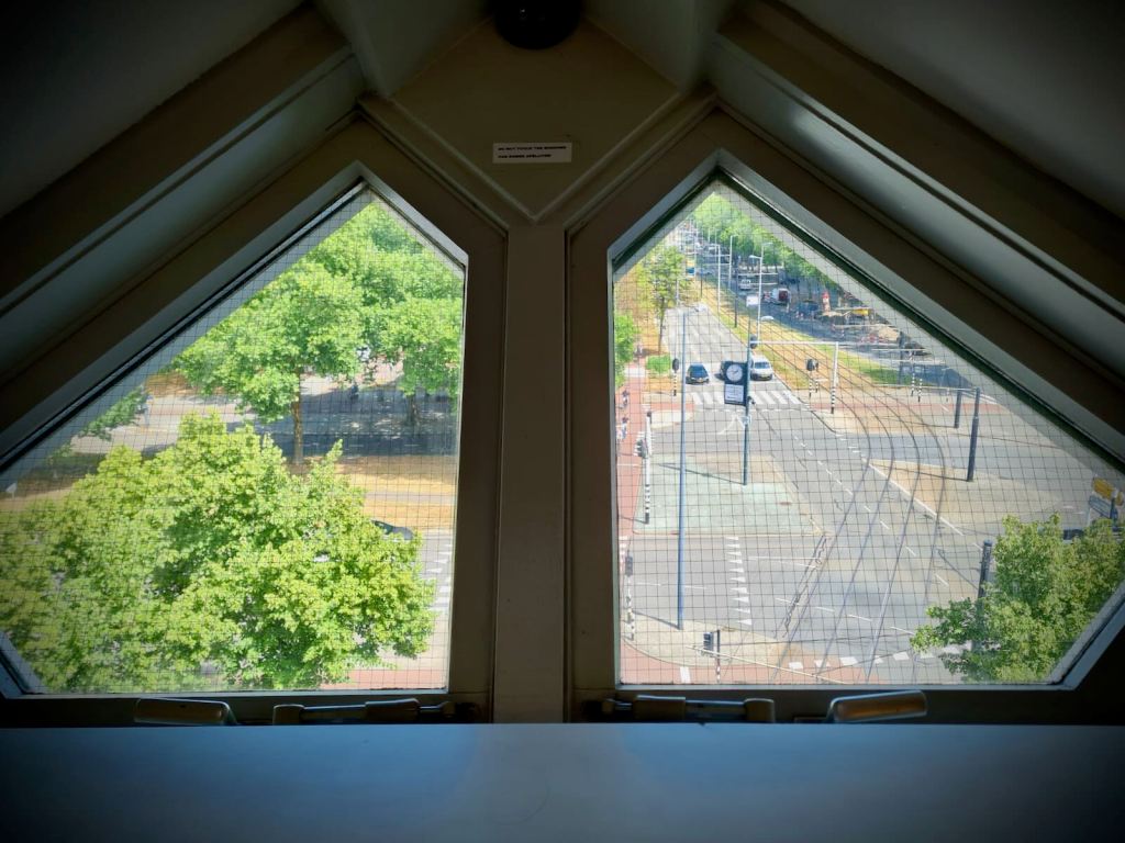 View from inside a Cube House
