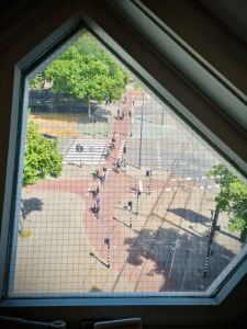 View from inside a Cube House