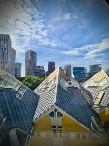 View from inside a Cube House
