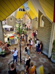 Looking down from a Cube House