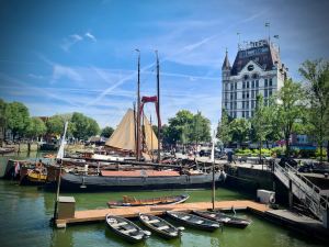 Looking out at Oude Haven