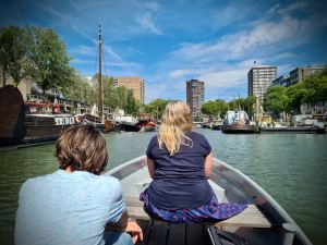 On a boat on Haringvliet