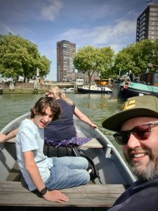 Boat selfie on Haringvliet