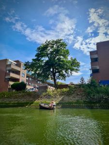 Passing a couple in a boat