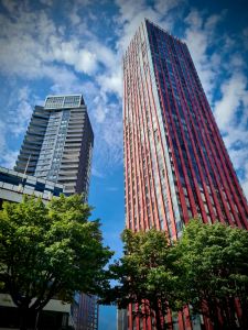 Buildings from Scheepmakershaven, De With Apartments on the right