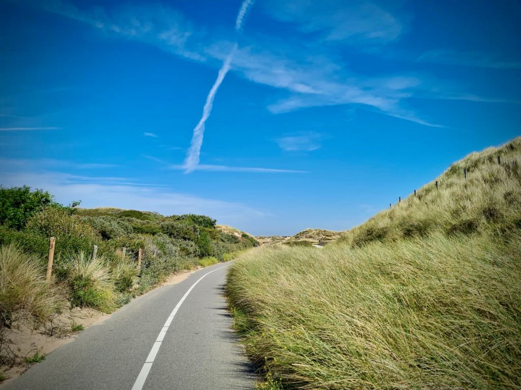 On the dune cycle route to Noordwijk