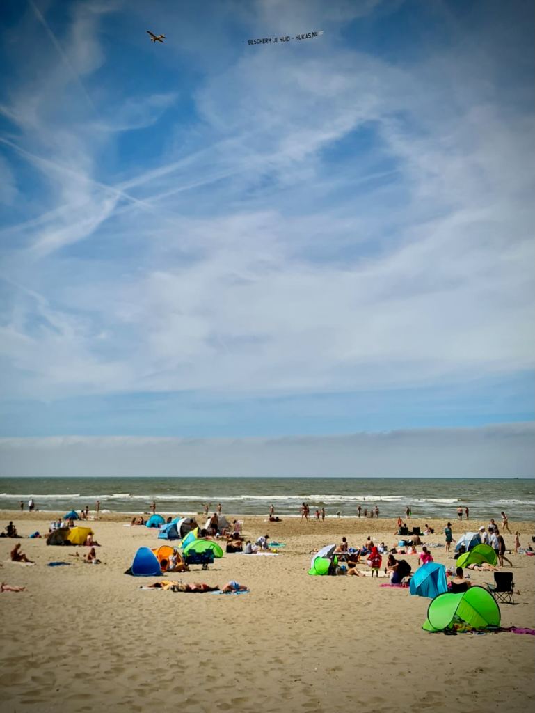 On the beach in Noordwijk