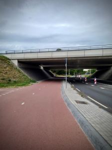 About to pass under the A44