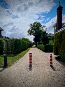 Bollards at the start of the Hoge Klei path
