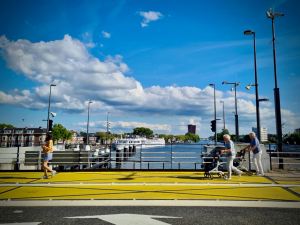 Wilhelminabrug bridge over the Zaan river
