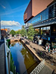 Looking down to the shops on Ankersmidplein