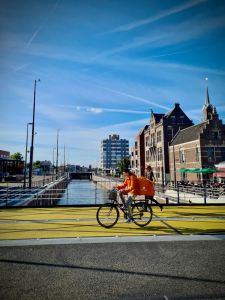 Looking out over the Zaandam locks from Beatrixbrug