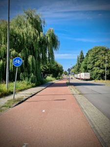 Cycling back along Wibautstraat