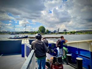 On the F20 ferry, looking over to Hempontplein