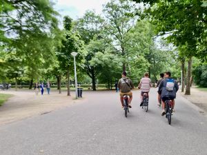 Riding in Vondelpark