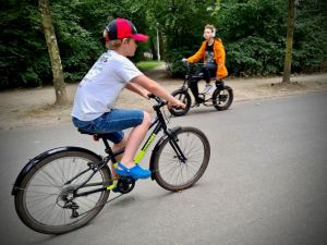 Riding in Vondelpark