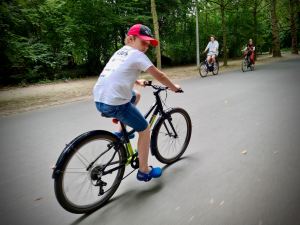 Riding in Vondelpark