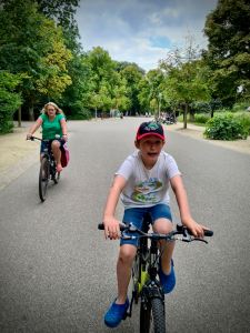 Riding in Vondelpark