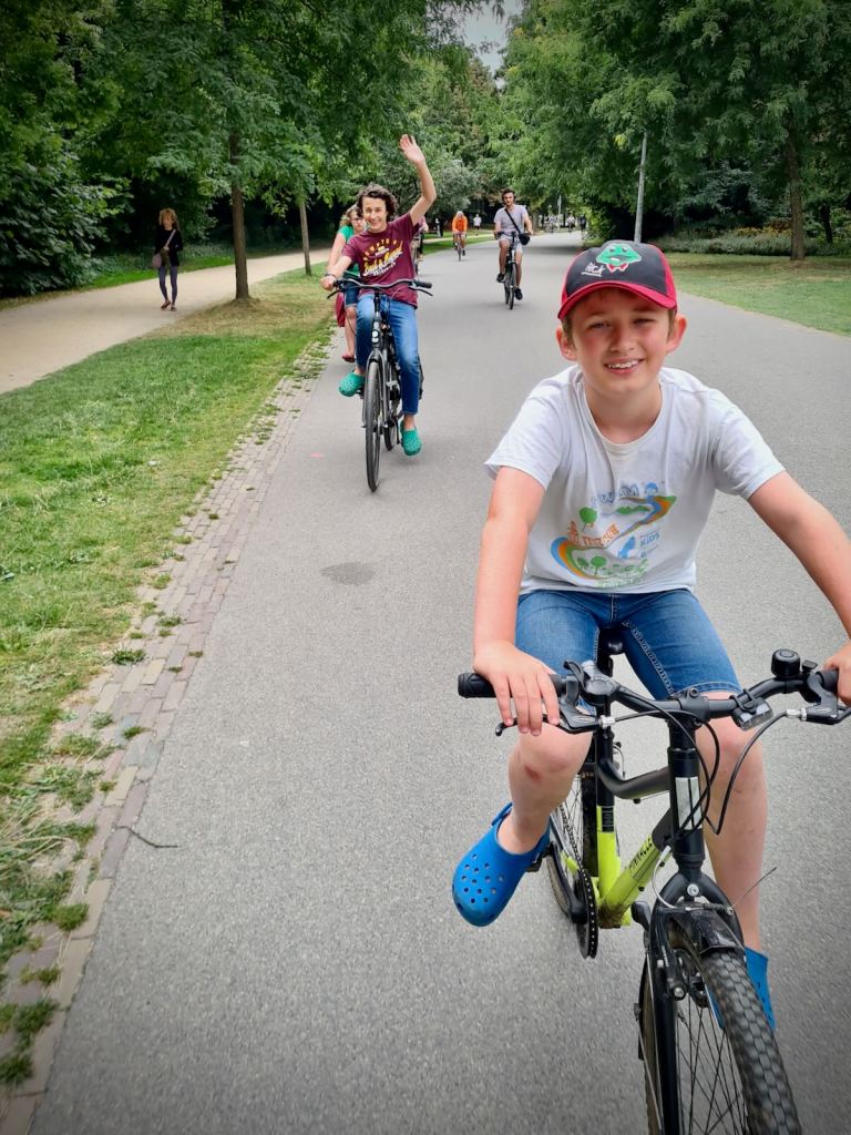 Riding in Vondelpark