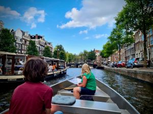 Overtaken by another tour boat