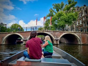Approaching Reguliersgracht bridge