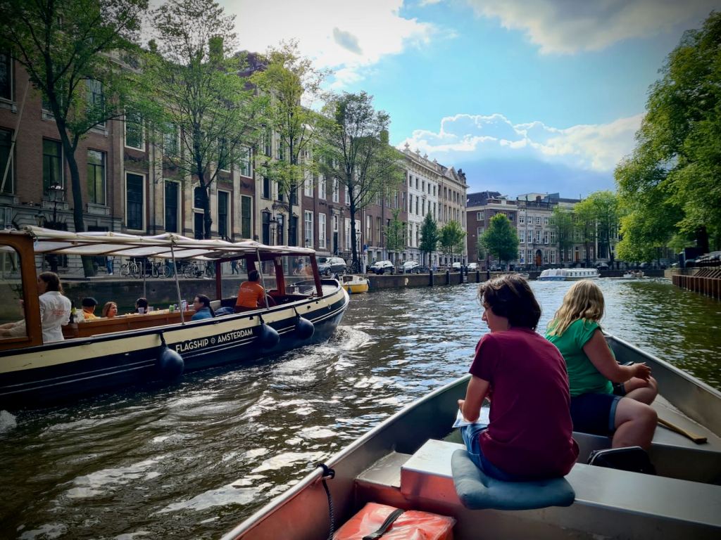 Another boat overtaking