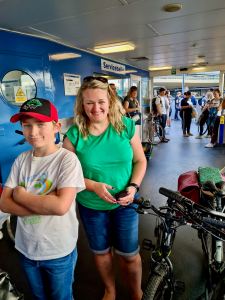 On the F4 ferry to NDSM