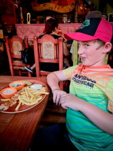 Eating out on our last night a Pancho's Cantina